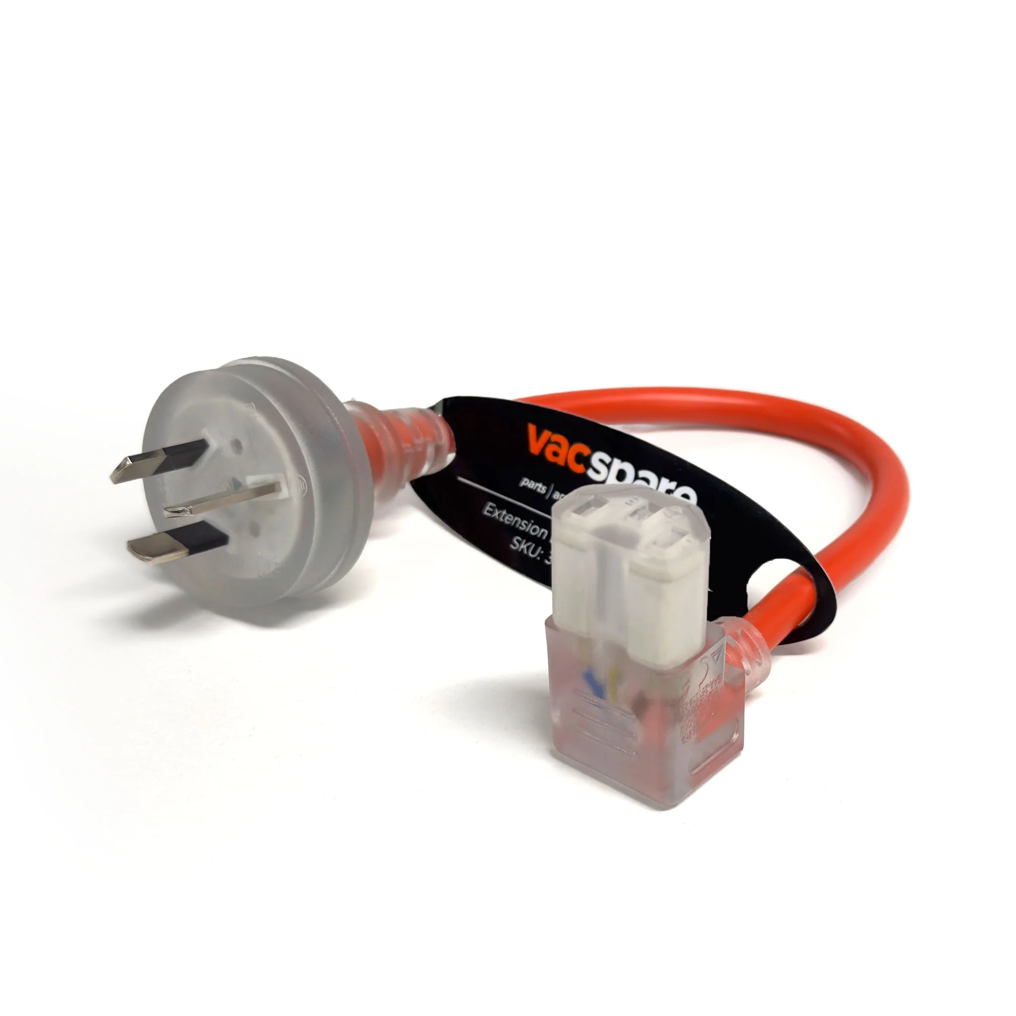 Vacspare IEC Extension Cord with Plug (300mm Length) - Image 2
