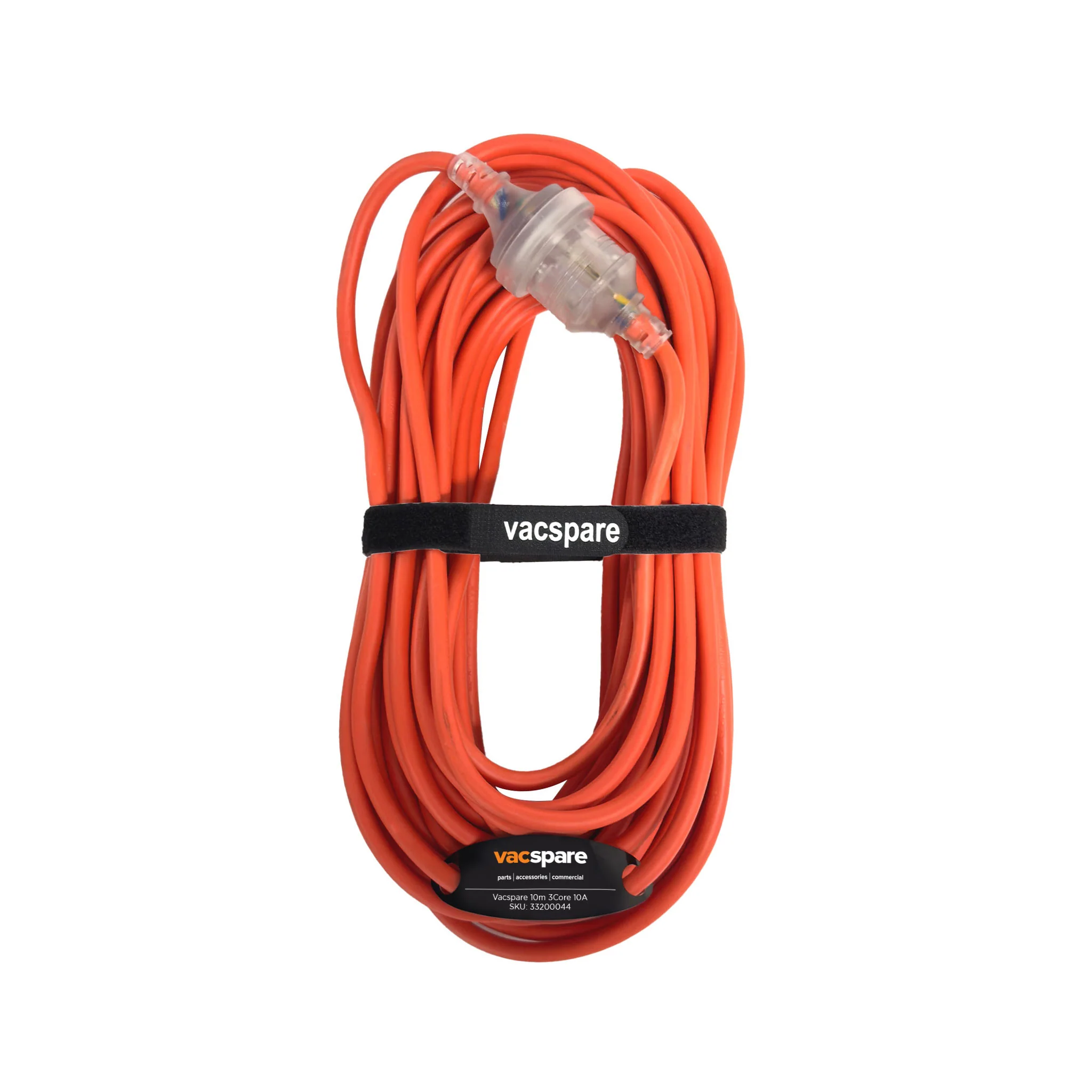 Vacspare 10m 3 Core 10A Orange Extension Cord