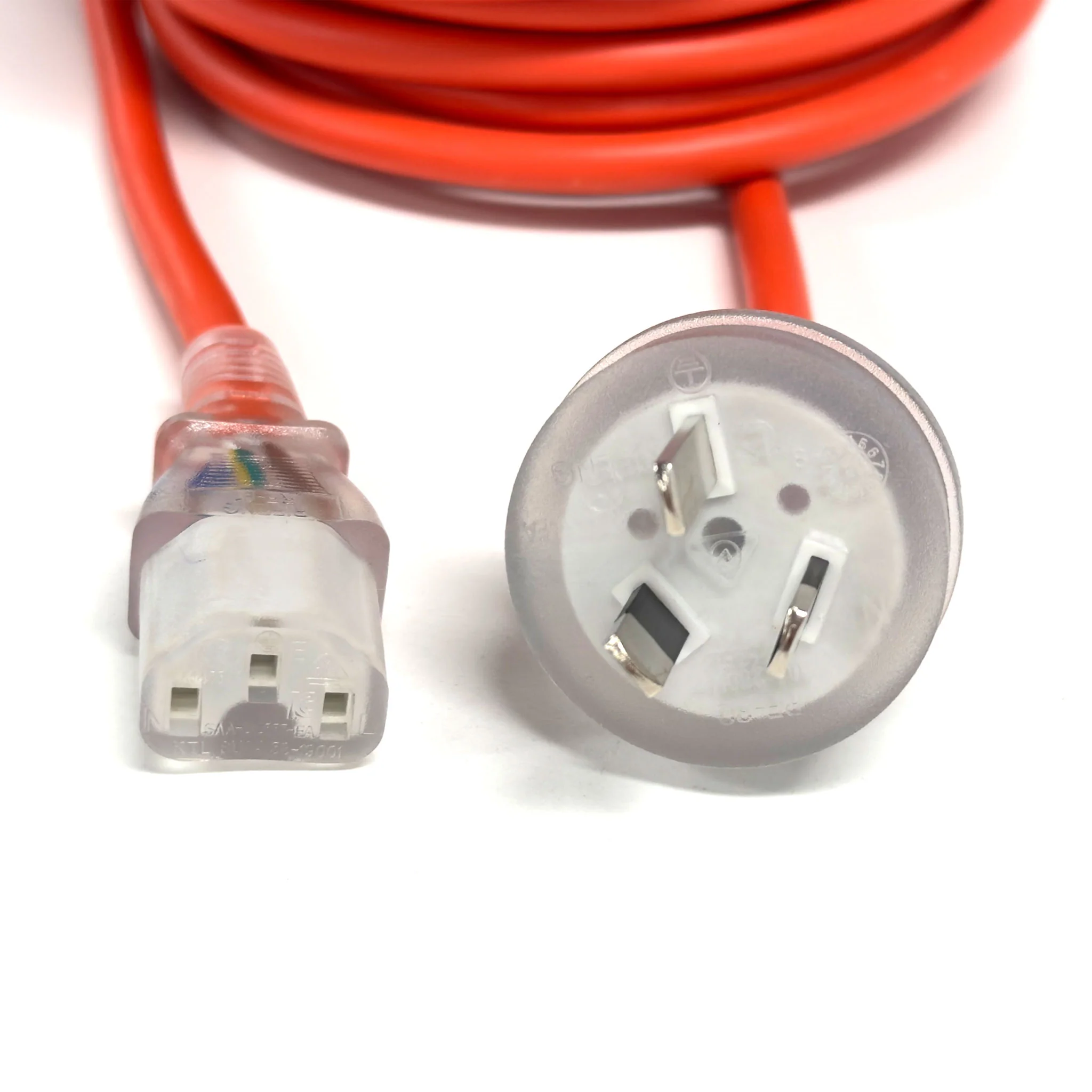 Vacspare 18m 3 Core 10A Orange Cord with IEC Plug - Image 2